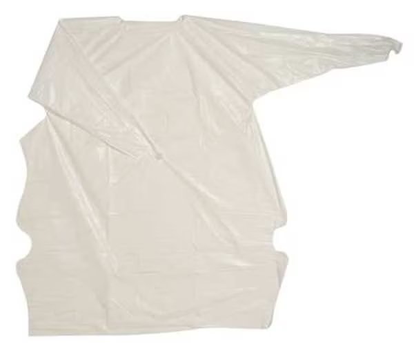 Embossed Barrier Gown, L, 48 In. L, PK15, Polyco, Mfr#: 11502
