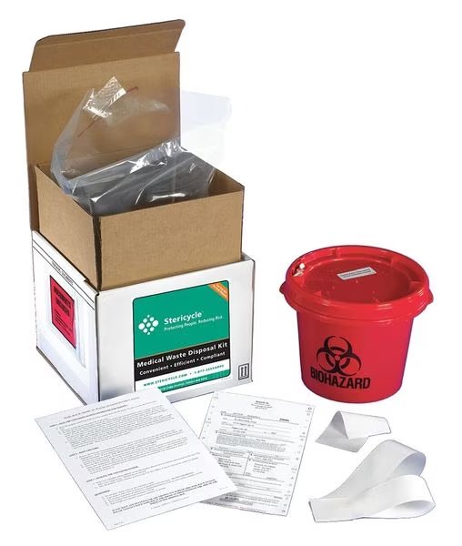 Reg Med Waste Mailback System, 1 Gal, Stericycle, Mfr#: 1GWMV4