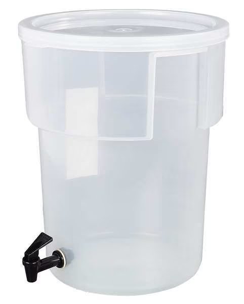 Beverage Dispenser, Round, 5 Gal, Black, Carlisle Foodservice, Mfr#: 220930