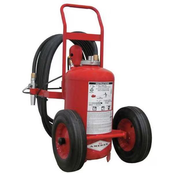 Wheeled Fire Extinguisher, 320B:C, Dry Chemical, 125 lb, Amerex, Mfr#: 452