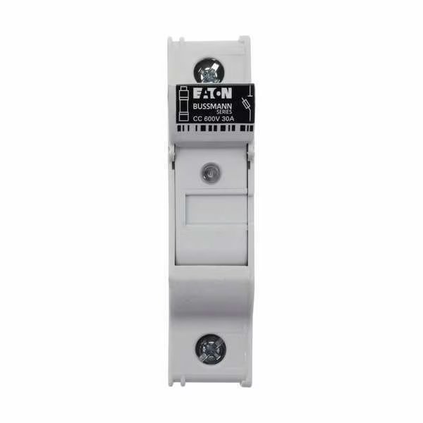 Fuse Holder, 0 to 30A Amp Range, 600V AC/DC Volt Rating, 1 Poles, Clamp/Spade Lug, Eaton Bussmann, Mfr#: CHCC1DIU