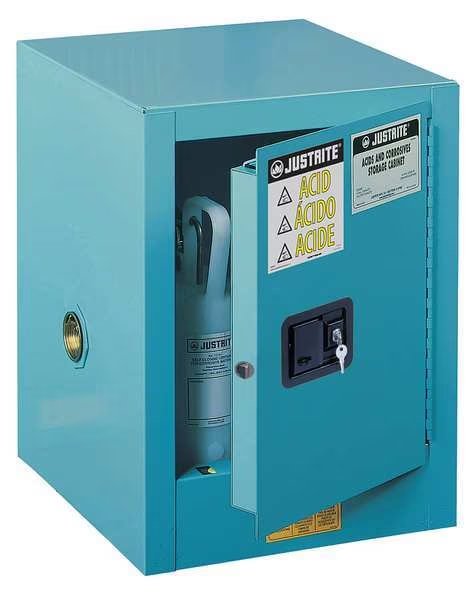 Corrosive Safety Cabinet, Steel, 22", H, Justrite, Mfr#: 890422