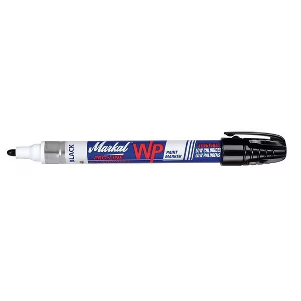 Paint Marker, Medium Tip, Black Color Family, Paint, Markal, Mfr#: 96933