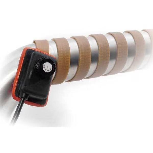 Heating Tape, Adjustable Thermostat Control, 120VAC, 1440/1800W, 2"W x 2'L, Briskheat, Mfr#: HSTAT301010