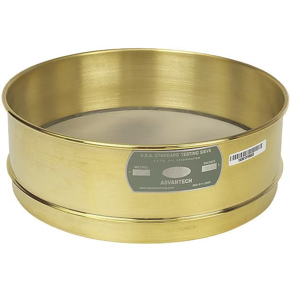 Sieve, #325, B/S, 12 In, Full Ht, Advantech, Mfr#: 325BS12F