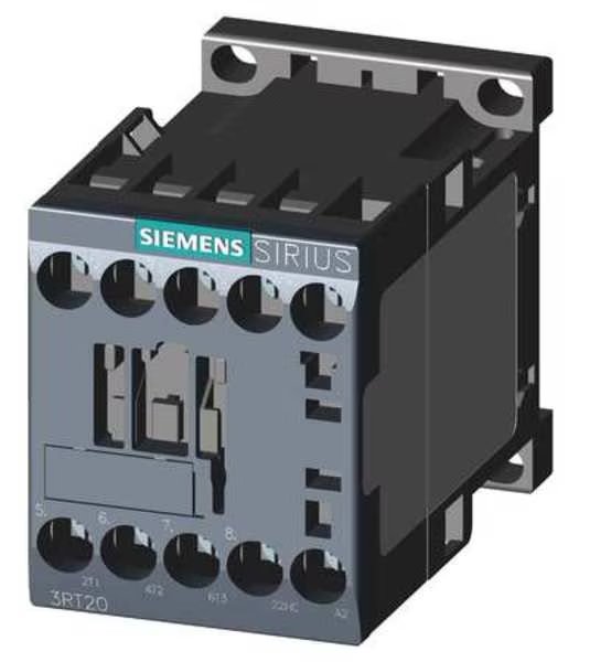 IEC Magnetic Contactor, 3 Poles, 220/240 V AC, 12 A, Reversing: No, Siemens, Mfr#: 3RT20171AP62
