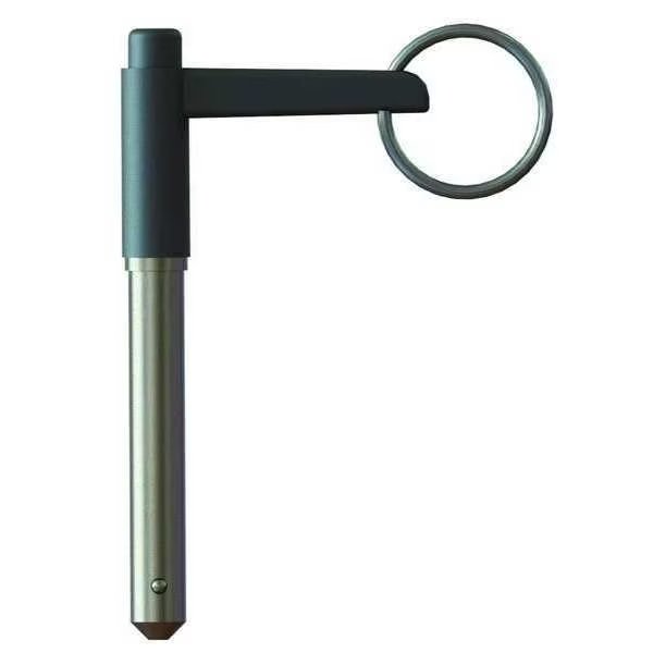 Ball Lock Pin L Hndle, 3/16 X 1.5 Grip, SS, Innovative Components, Mfr#: GL3X1500L----X0