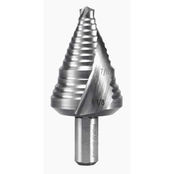 Step Drill Size 9, 7/8" - 1-1/8", Ruko, Mfr#: 101709