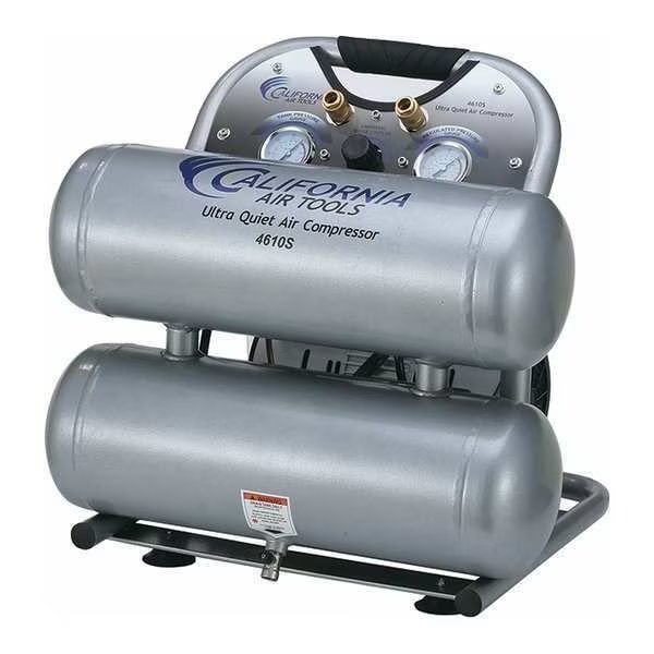Ultra Quiet Oil-Free Air Compressor 4.6 gal 1-HP Only 60dB, California Air Tools, Mfr#: CAT-4610S
