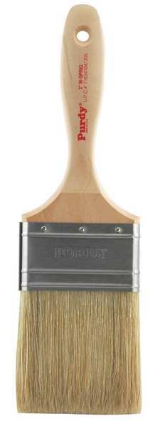 3" Flat Sash Paint Brush, White China Bristle, Hardwood Handle, Purdy, Mfr#: 144380430
