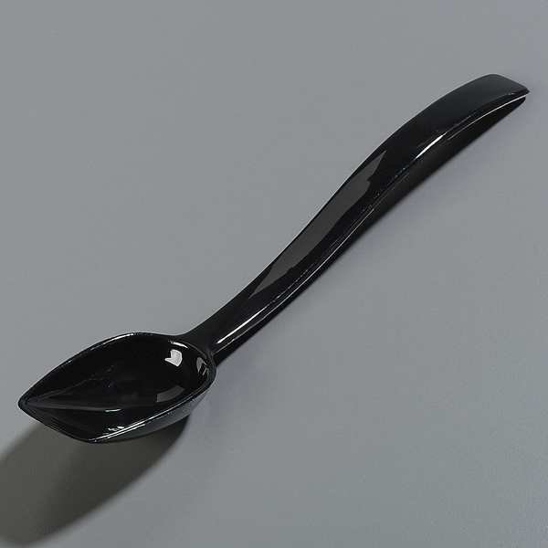 Solid Spoon, Black, 10 In, PK12, Carlisle Foodservice, Mfr#: 447003
