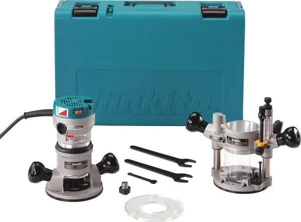 2-1/4 HP* Router Kit with Plunge Base, Makita, Mfr#: RF1101KIT2