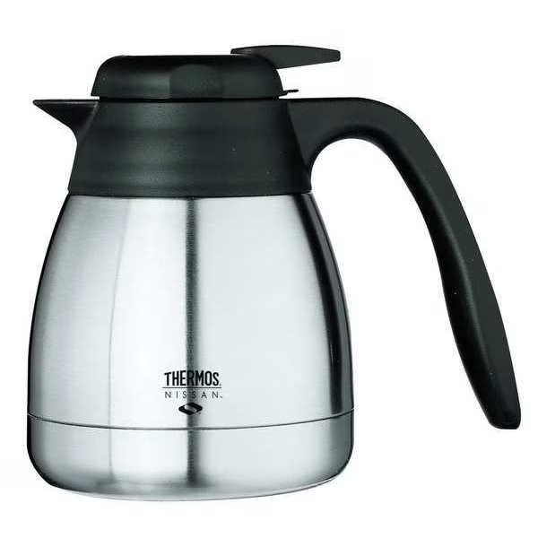 Vacuum Insulated Carafe, Lever Lid, 20 oz, Thermos, Mfr#: TGS06SC