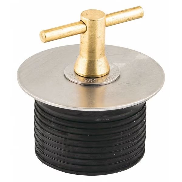Expansion Plug, T-Handle, 2-1/2 In, Shaw Plugs, Mfr#: 52007