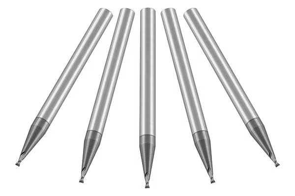 Carbide End Mill, 0.010, Cut 0.015, 2 FLT, Micro 100, Mfr#: SME-010-2X