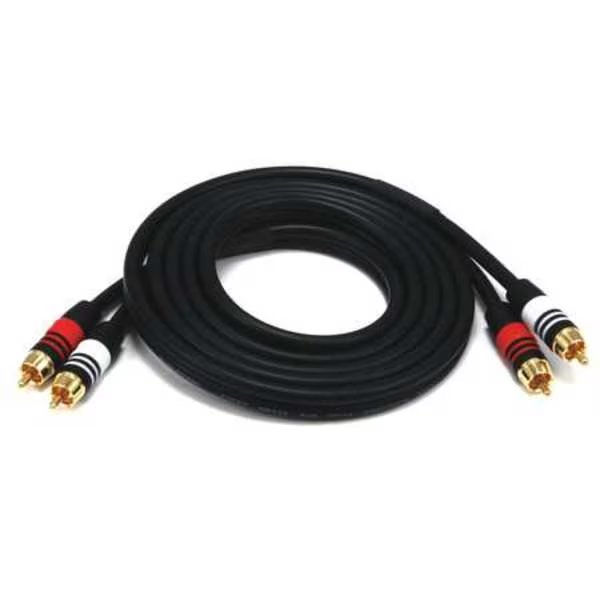 A/V Cable, 2 RCA M/M, 6ft, Monoprice, Mfr#: 2864