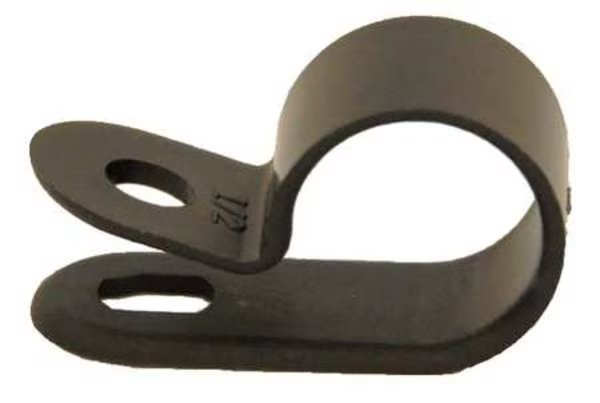 Cable Clamp, 1/8 In, Black, PK100, Dolphin Components, Mfr#: DC-1/8NB