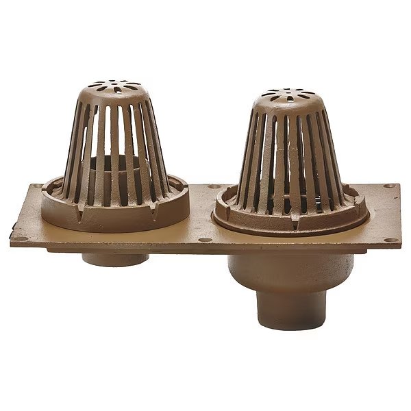 3" Pipe Dia. Cast Iron Roof Drain, Smith Light Commercial, Mfr#: 148-Y03