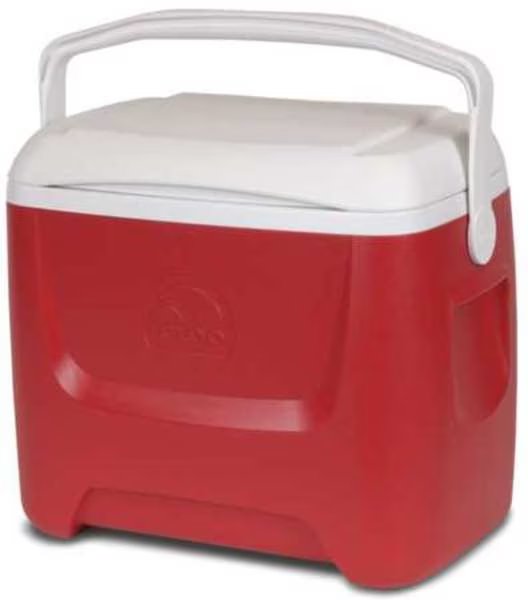 Chest Cooler, 28.0 qt. Cap., 18" L, Body Color: Red, Igloo, Mfr#: 00050051