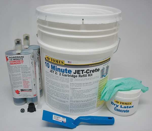 21 fl. oz.. Cartridge Kit Gray Concrete Crack Repair, Je Tomes, Mfr#: JET-2