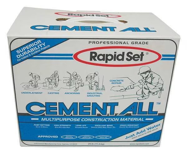 25 lb. Tan Concrete Resurfacing Patch and Repair, Rapid Set, Mfr#: GRA-RSCA-25