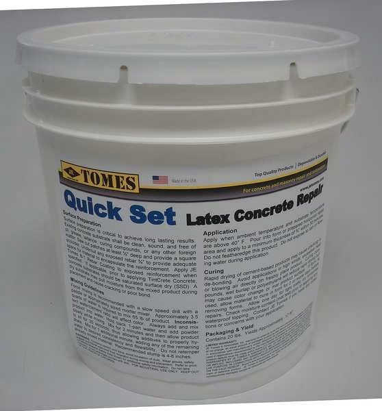 50 lb, 20 lb. Gray Concrete Patch and Repair, Je Tomes, Mfr#: C107-2