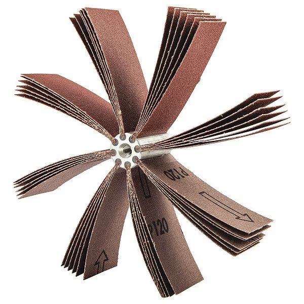 Bore Polisher, Solid Flaps, 80 Grit, Merit, Mfr#: 08834154173