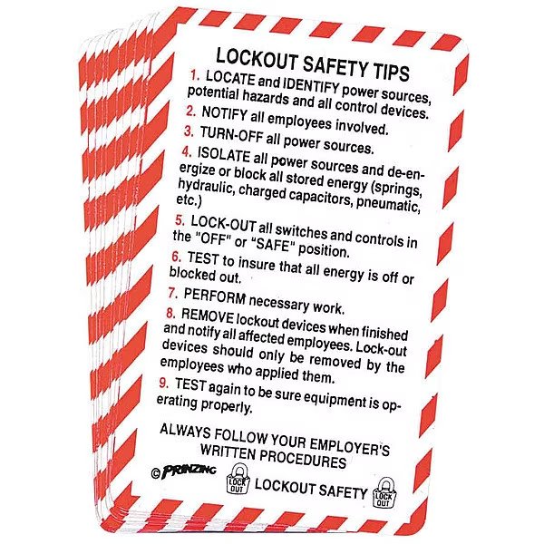 Lockout Training Materials, English, PK10, Brady, Mfr#: LOSC13