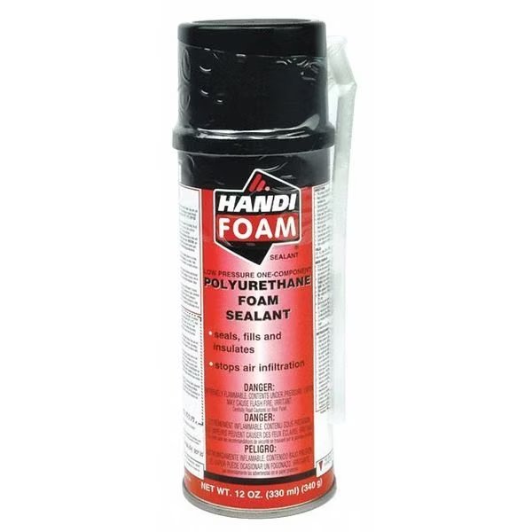 Spray Foam Sealant, 12 oz, Cream, 12 PK, Handi-Foam, Mfr#: P30002