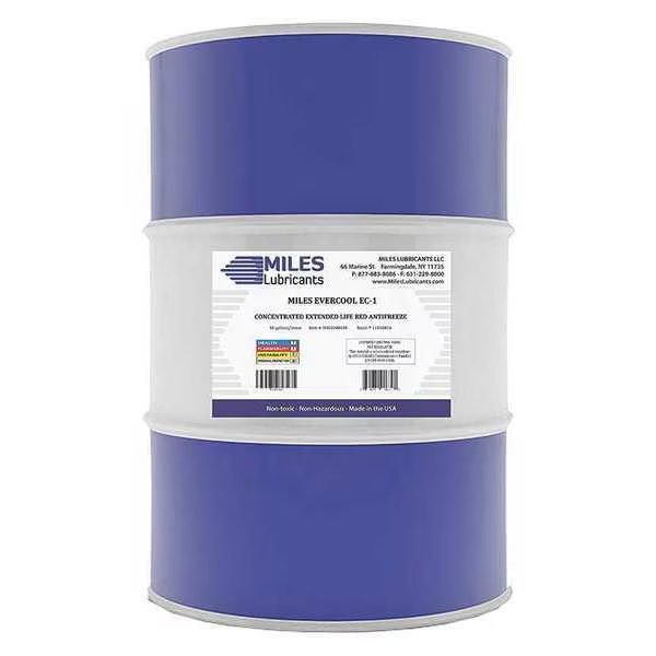 Green Antifreeze, 50/50, 55 gal., Drum, Miles Lubricants, Mfr#: M002000507