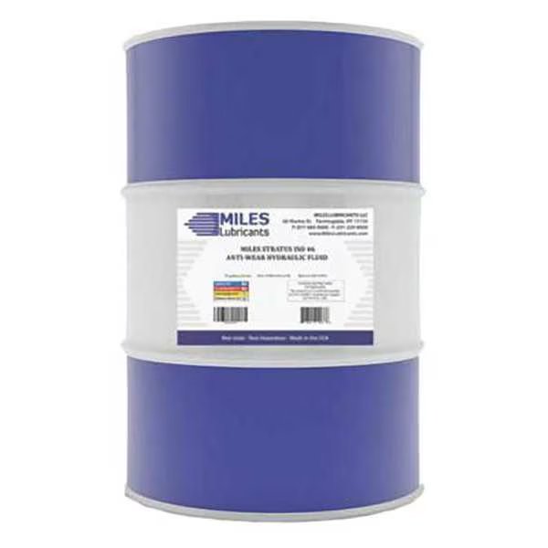 55 gal. Drum, Anti-Wear Hydraulic Fluid, 46 ISO Viscosity, Miles Lubricants, Mfr#: M0010011401