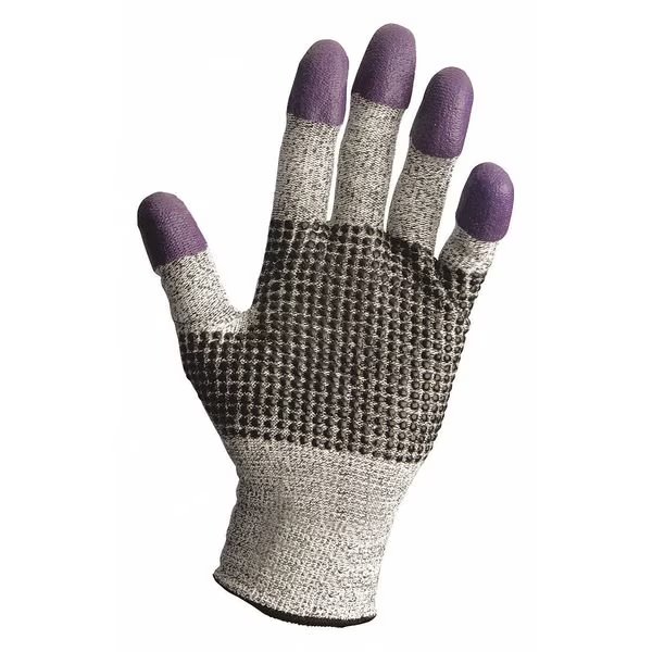 Cut-Resistant Gloves, A2 Cut Level, 13 ga, Gray/Purple/Black, 2XL, Kleenguard, Mfr#: 97434