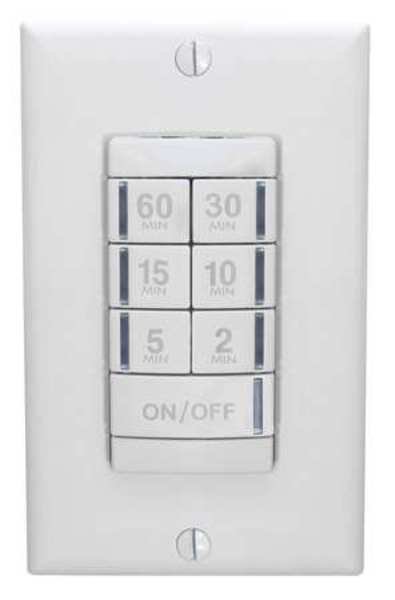 Timer Switch, 60 Min, White, Sensorswitch, Mfr#: PTS 60 WH