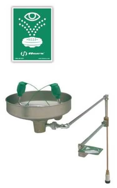 Eyewash, Freeze Resistant, Wall, SS, Haws, Mfr#: 7433FP