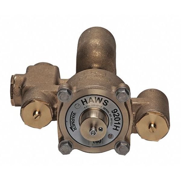 Emergency Mixing Valve, Lead Free, 31 gpm, Haws, Mfr#: 9201H