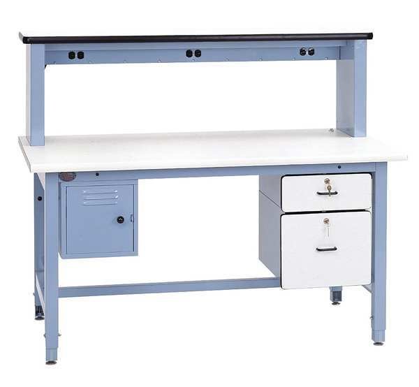 Bolted Technical Work Benches, ESD Laminate, 60" W, 30" to 36" Height, 5000 lb., Straight, Pro-Line, Mfr#: BIB12