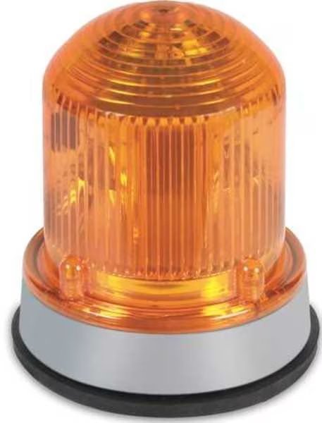 Warning Light, LED, 120VAC, Amber, 65 FPM, Edwards Signaling, Mfr#: 125XBRMA120A