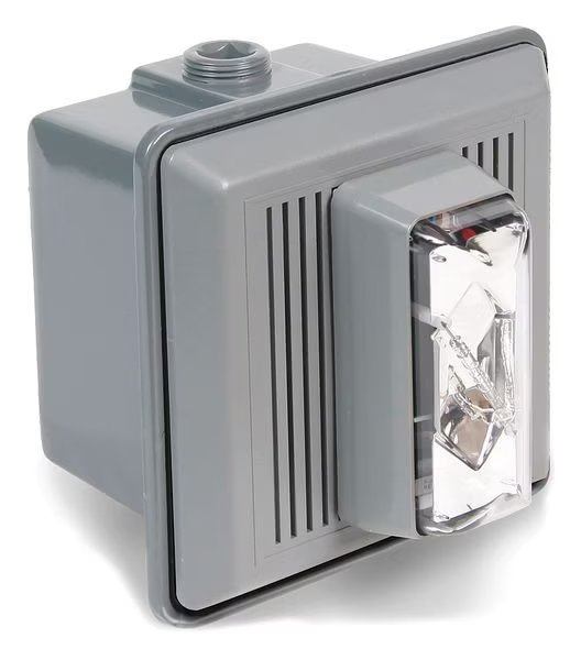 Horn Strobe, Clear, 5-1/2 In. H, 24VAC/DC, Edwards Signaling, Mfr#: 868STRC-AQ