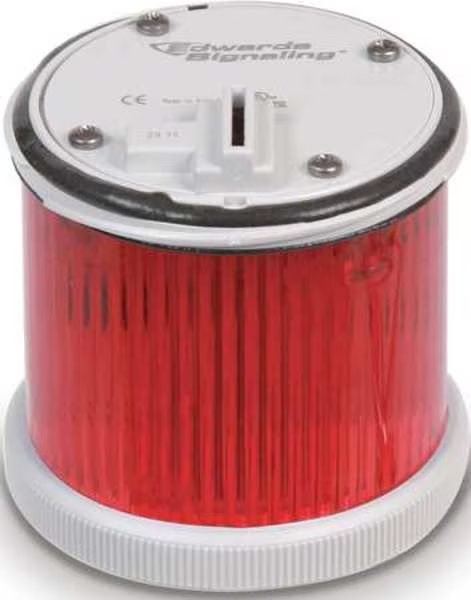 Tower Light LED, Steady, 24VDC, 70mm, Rd, Edwards Signaling, Mfr#: 270LEDSR24AD