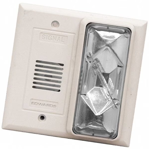 Horn Strobe, Clear, 4-1/2 In. H, 120VAC, Edwards Signaling, Mfr#: 7007B-N5