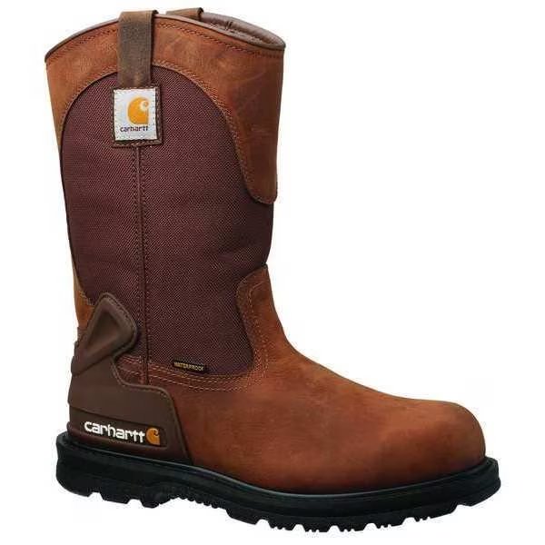 Size 13 Men's Western Boot Steel Western Boot, Brown, Carhartt, Mfr#: CMP1200 13W