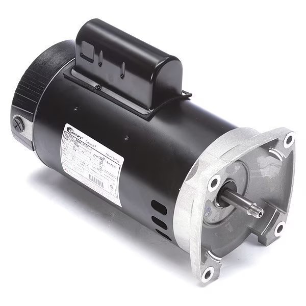 Pool Pump Motor, Permanent Split Capacitor, 1 1/2 HP, 56Y Frame, 3,450 Nameplate RPM, Century, Mfr#: B2842