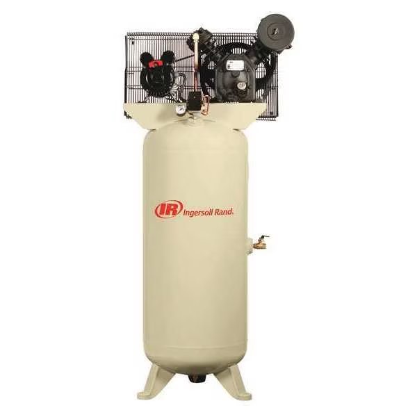 Electric Air Compressor, 2 Stage, 5 HP, Ingersoll-Rand, Mfr#: 2340L5-V-200/3