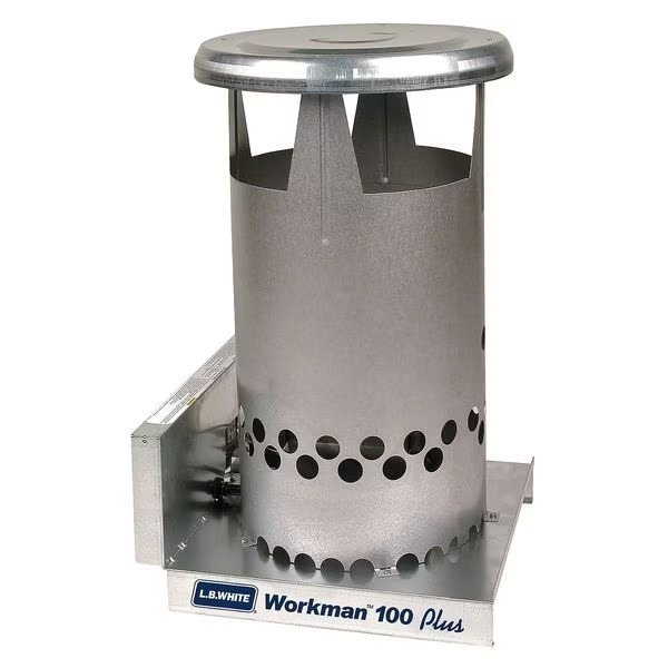 Convection Portable Gas Heater, Natural Gas, 100,000 BtuH, 400 cfm, L.B. White, Mfr#: CV100CZND12001B