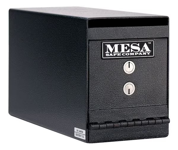 Drop Slot Depository Safe, with Dual Keyed 22 lb, 0.2 cu ft, Steel, Mesa Safe Co, Mfr#: MUC2K