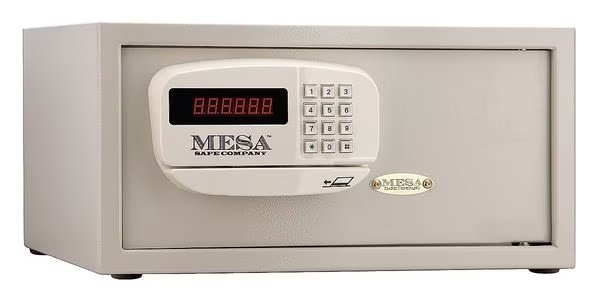 Hotel Safe, 1.2 cu ft, 35 lb, Not Rated Fire Rating, Mesa Safe Co, Mfr#: MHRC916E