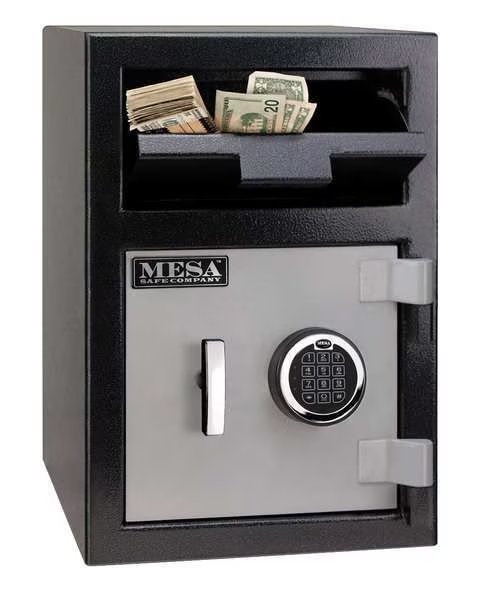 Depository Safe, with Electronic 86 lb, 0.8 cu ft, Steel, Mesa Safe Co, Mfr#: MFL2014E