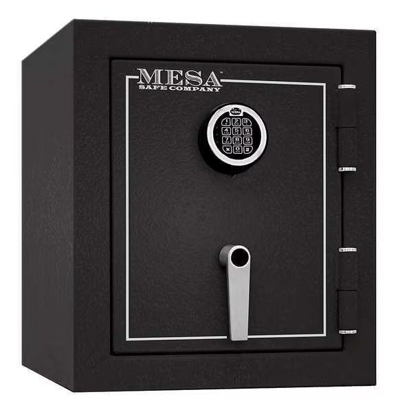 Fire Rated Security Safe, 1.7 cu ft, 139 lb, 2 hr. Fire Rating, Mesa Safe Co, Mfr#: MBF1512E