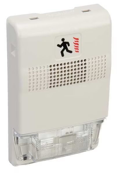 Chime Strobe, White, Edwards Signaling, Mfr#: EG1-CVM