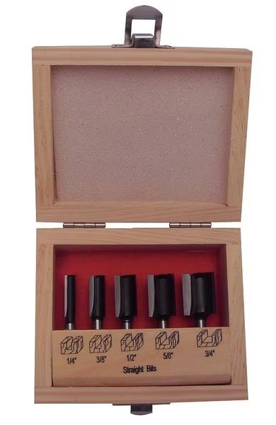 Router Bit Set, 5 Pc, EnjoyTool Select, Mfr#: 16Y547